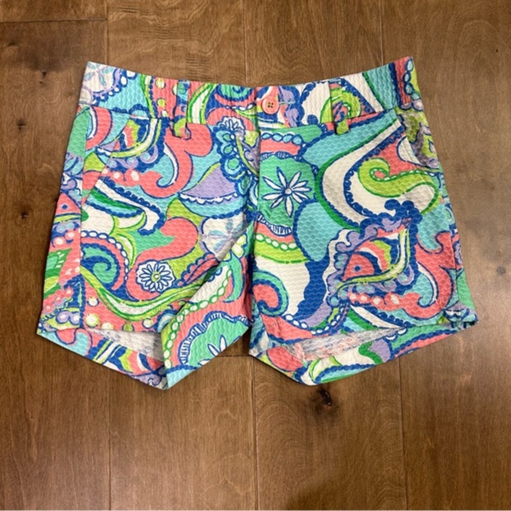 Lilly Pulitzer textured colorful Callahan short 2